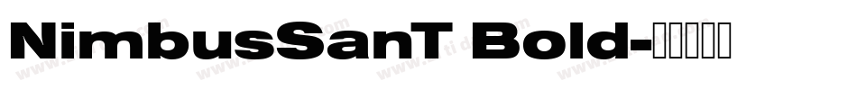 NimbusSanT Bold字体转换